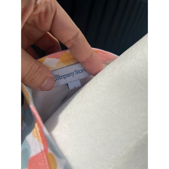 The Company Store women’s casual heart-graphic print multicolor tee shirt LARGE - Picture 7 of 7